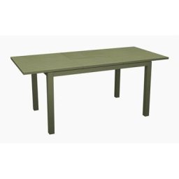 Table de jardin rectangulaire extensible Genes - vert 110/170 cm - Proloisirs