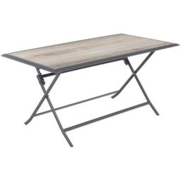 Table Azua pliante 6 places Smoke - Hespéride - Gris smoke