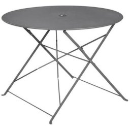 Bellagio - Table de jardin pliante - 4 places - Gris Anthracite - gris anthracite