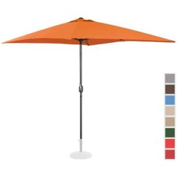 Uniprodo - Grand Parasol De Jardin Rectangulaire Anti-UV fpruv 50+ 200 x 300 cm Orange - Orange