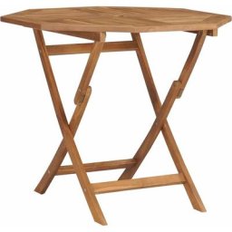 Table pliable de jardin 85x85x76 cm Bois de teck solide Vidaxl n/a
