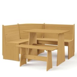 Meubles à dîner 3 pcs Marron miel Bois de pin massif Vidaxl marron miel