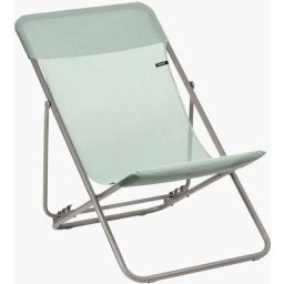 Transat de jardin pliable Lafuma Mobilier maxi transat - Tilleul Lightgreen/Titane