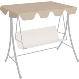 Vidaxl - Toit de rechange de balançoire Beige 150/130x70/105 cm Beige