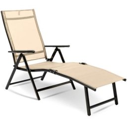 Transat de Jardin - Bain de Soleil de Jardin d'extérieur Pliant - Transat piscine inclinable
