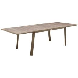 Table de jardin extensible Pavane Seigle & Praline 10 places - Hespéride - Seigle / praline