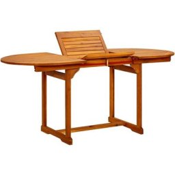 Table à manger de jardin (120-170)x80x75 cm Bois d'acacia massif Vidaxl n/a