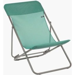 Transat de jardin pliable Lafuma Mobilier maxi transat - Chlorophyle Green/ Titane