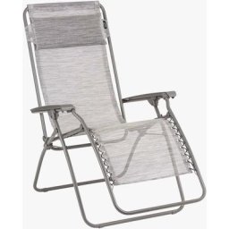 Fauteuil relax de jardin pliable Lafuma Mobilier RT2 - Brume (Grey)Tube Titane