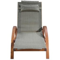 Transat de jardin bain de soleil naari - blanc