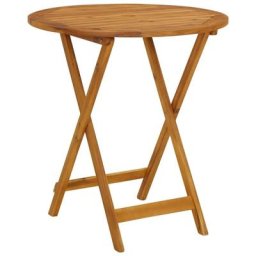 Table pliable de jardin 70 cm Bois d'acacia solide Vidaxl n/a