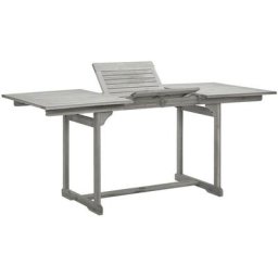 Vidaxl - Table à manger de jardin (120-170)x80x75 cm Bois d'acacia massif n/a