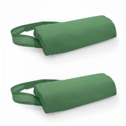 Lot de 2 repose-têtes pour bain de soleil textilène vert cactus - Vert