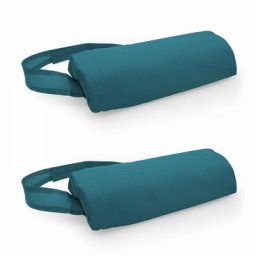 Lot de 2 repose-têtes pour bain de soleil textilène bleu pacific - Bleu