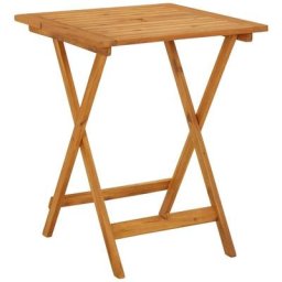 Table pliable de jardin 60x60x75 cm Bois d'acacia solide Vidaxl n/a