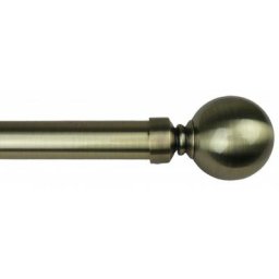 Secodir - Kit Tringle Extensible ø 25/28 Sphère 165 à 310cm - Bronze