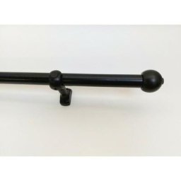 Tringle à Rideaux en Bois, ø 28 mm, Kit Tringle à Rideaux Complet Avec Embouts et Supports,