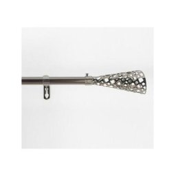Douceur D'intérieur - kit tringle deco ext. 19mm 120/210 cm plaque oris nickel - 120 à 210 cm