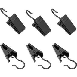 Lot de 100 crochets à pinces à rideau en acier inoxydable String Party Lights Hanger Wire Holder