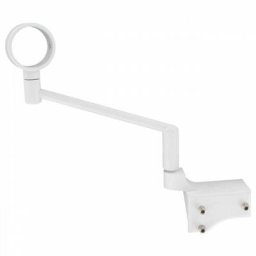 Ib+ - 2 supports sans perçage tringle à rideau ø 28 mm Blanc laqué
