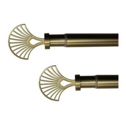 Store Menuiserie - Kit tringle à Rideau Palme Laiton Extensible avec Supports à Visser