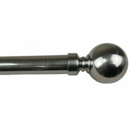 Secodir - Kit Tringle Extensible ø 25/28 Sphère 165 à 310cm - Nickel brossé