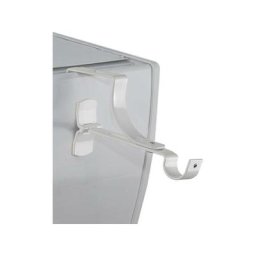 Support de tringle à rideaux sans perçage Geko brico Blanc ø 20cm - Blanc