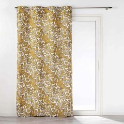 Rideau tamisant au style nature Miel 140 x 240 cm - Miel