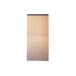 Rideau de porte en bambou et perle de bois Morel Marron