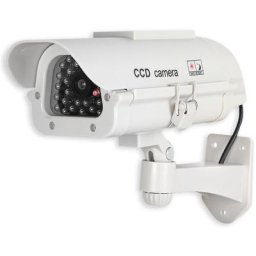 Cctv - Caméra de Surveillance Factice d'Extérieur - Solaire avec led
