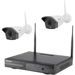 Inkovideo - Set pour caméra de surveillance INKO-22M Wi-Fi ip 4 canaux avec 2 caméras1920 x 1080