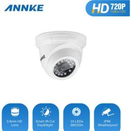 Annke - 720p ir Caméra de sécurité à domicile filaire IP66 étanche pour la vidéosurveillance