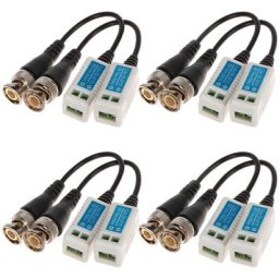 8 Balun Vidéo Bnc Émetteurs 5mpx Ahd Cvi Tvi Cvbs Caméra De Surveillance Vidéo