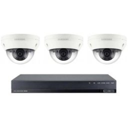 Kit de Vidéosurveillance Samsung dvr SRD494D1TB et 3 Caméras Dôme CV6023R