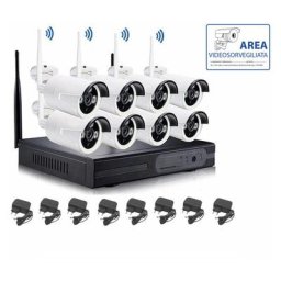 Housecurity - kit de vidéosurveillance sans fil 2MPX nvr 8 canaux 8 caméras sans fil