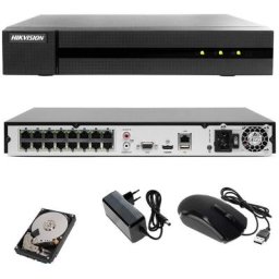 Hikvision - nvr 16 canaux poe 8.0 megapixel onvif video surveillance hd 2 tb P2P