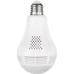 Caméra bulbe WiFi, 360° full view, 960P Bulb Camera avec carte mémoire 128GB, AC100-240V (version