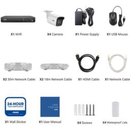 Annke - Kit de vidéosurveillance Système de sécurité vidéo réseau 8CH 4K Ultra hd PoE - sans disque