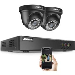 Système de caméra de sécurité cctv dvr 4 canaux 5MP 5 en 1 avec caméras étanches hd 1080P pour kits