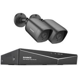 SANNCE Caméra de Surveillance Extérieure, Kit Vidéo Surveillance avec 8CH 5MP Lite DVR enregistreur