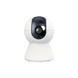 Silumen - Caméra de Surveillance Intérieure Connectée Wi-Fi Ronde 360° 1080p - Blanc Blanc