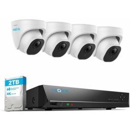Reolink - Kit de Vidéosurveillance 8MP Détection de Personne et Véhicule 4K, Disque dur 2To