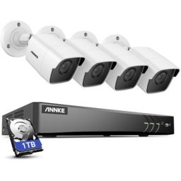 Système de caméra de vidéosurveillance 8 canaux Ultra hd 4K H.265 + dvr et caméras 4 × 5MP hd