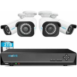 Reolink - Kit de Vidéosurveillance 8MP Détection de Personne et Véhicule 4K, Disque dur 2To