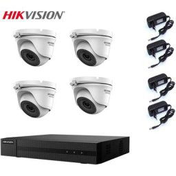 Hikvision - video surveillance kit dvr 4 canaux 4 cameras 2 mpx