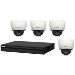 Kit Vidéosurveillance Dahua dvr HCVR8208AS3 et 4 Mini Caméras Dôme hdcvi PTZDHSD42212IHC