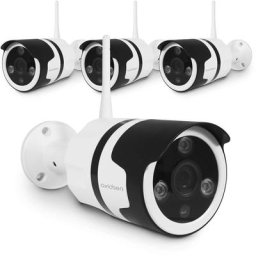 Caméra de surveillance extérieure Avidsen ip Wifi 720 p - application protect home - Lot de 4