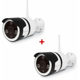 Caméra de surveillance extérieure Avidsen ip Wifi 720 p - application protect home - Lot de 2