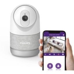 Philips - Caméra intérieure motorisée connectée résolution 2k mode privé renforcé détection humaine