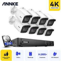 Annke - 8CH 4K Ultra hd système de sécurité vidéo réseau PoE 8CH 4K H.265 + nvr de surveillance